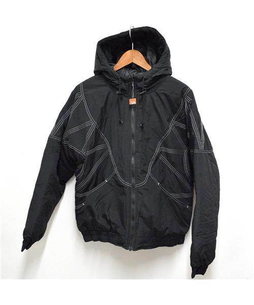 ブランド古着】Zig Zag Stitch Puffy Jacket ジップアップパーカー