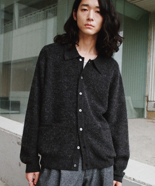 MOHAIR BLEND KNIT SHIRT CARDIGAN（ニット/セーター）｜WYM LIDNM