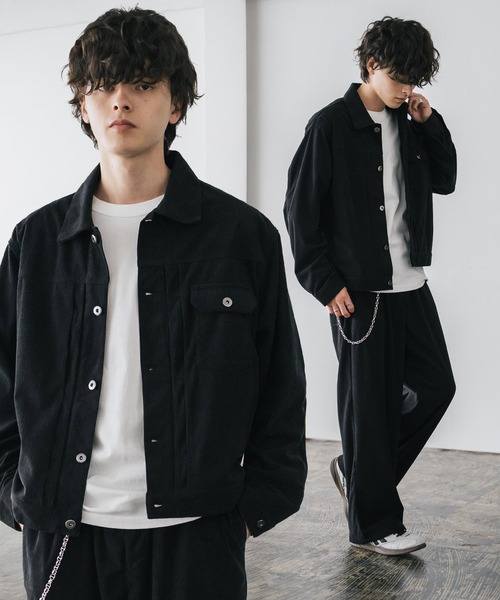 セール】【セットアップ】コーデュロイ1stショートジャケット/短丈