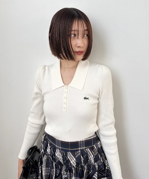 セール】LACOSTE/ポロリブニット（ニット/セーター）｜SNIDEL