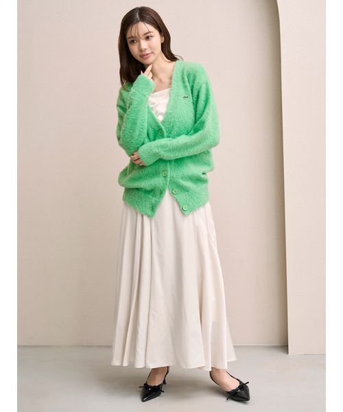 セール】LACOSTE/ラメニットカーディガン（カーディガン/ボレロ