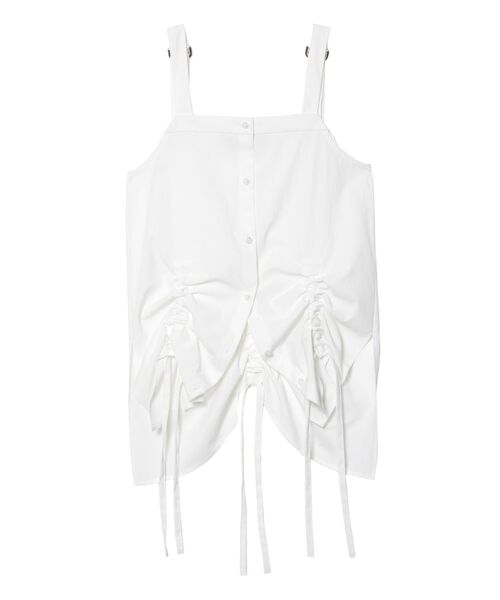 UN3D.（アンスリード）の「ヘムギャザーシャツキャミソール