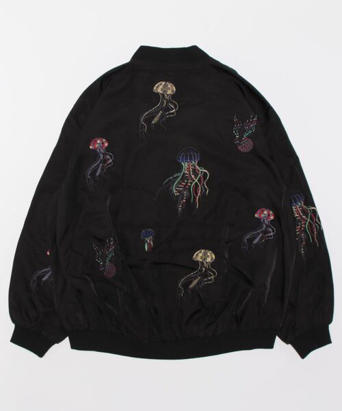 ScoLar（スカラー）の「123608：クラゲキノコ刺繍ブルゾン（ブルゾン