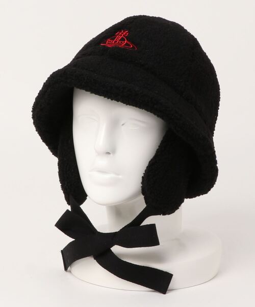 Vivienne Westwood redLabel 黒ボア バケットハット Vivienne Westwood