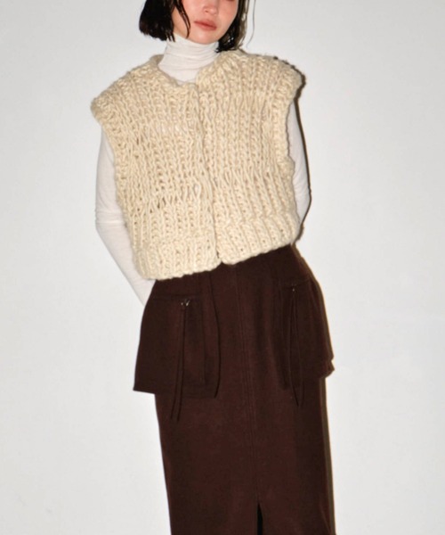TODAYFUL（トゥデイフル）の「TODAYFUL Chunky Hand Knitvest チャン