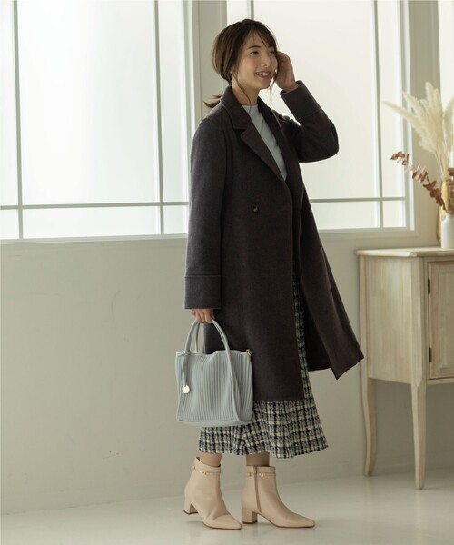 index（インデックス）の「◇カシミヤ混ダブルチェスターコート【WEB