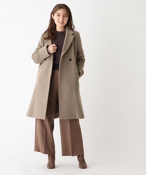 index（インデックス）の「◇カシミヤ混ダブルチェスターコート【WEB
