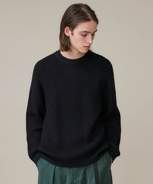 BATONER（バトナー）の「【BATONER】シグネチャークルーネックニット