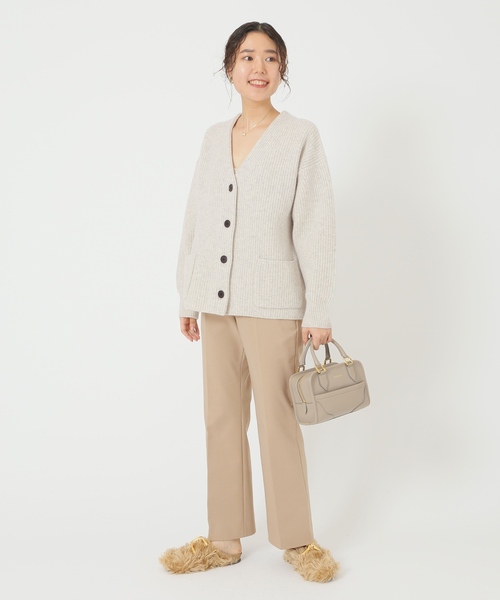 IENA（イエナ）の「AQUA畦ボックスシルエットカーディガン