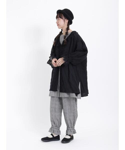 Samansa Mos2（サマンサ モスモス）の「フリル切替リネンチュニック