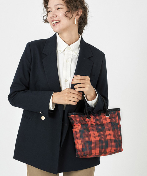 LeSportsac（レスポートサック）の「MEDIUM 2 WAY TOTE レッドタータン