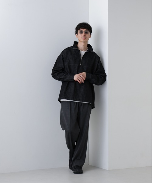 デニムハーフジッププルオーバー（その他トップス）｜NANO universe