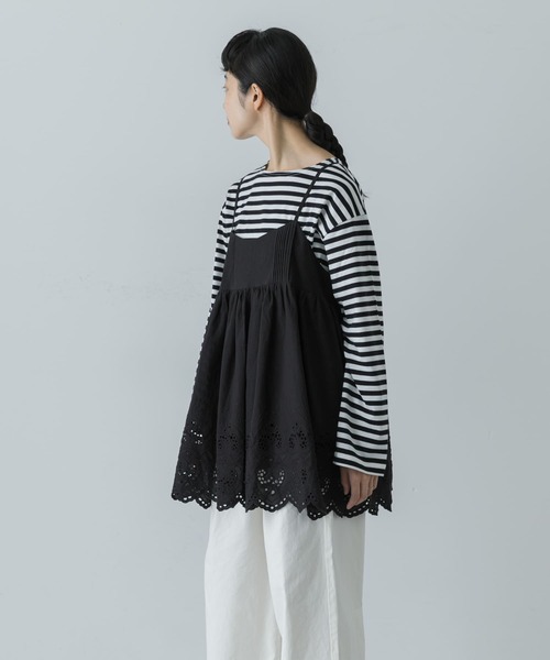 かぐれ（カグレ）の「スカラップ刺繍キャミソール（キャミソール