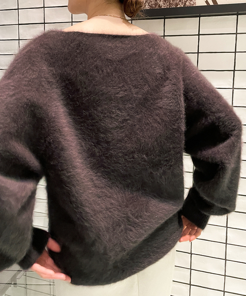 IENA（イエナ）の「フォックスカシミヤ ボートネックプルオーバー