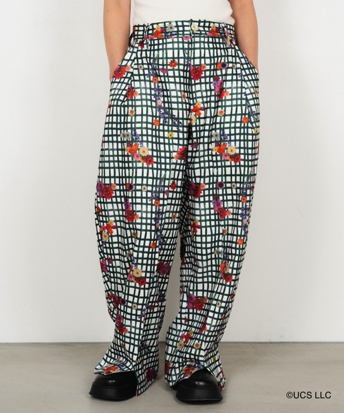 Knuth Marf（クヌースマーフ）の「Wicked/flower check slit pants