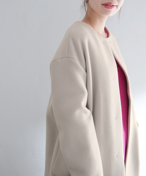 La TOTALITE（ラトータリテ）の「アクアウールノーカラーコート（ノー