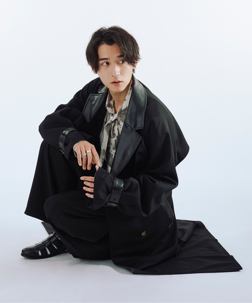 切り替えトレンチコート（トレンチコート）｜Ellno Loset（エルノ