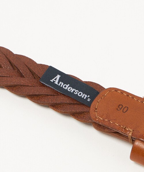 別注】＜Anderson's＞ ラウンドバックル メッシュベルト（ベルト