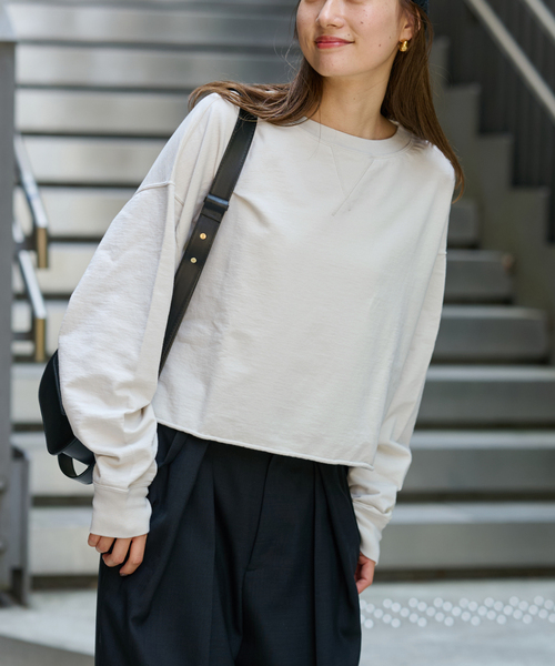 FRAMeWORK（フレームワーク）の「≪追加≫ミニ裏毛ショートスウェット