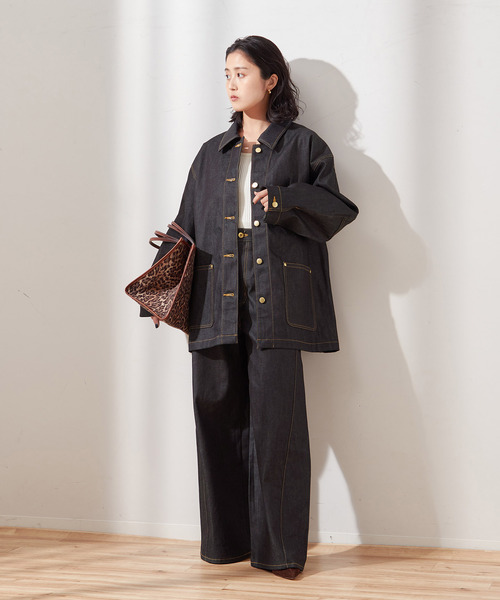 セール】デニムカバーオール（デニムジャケット）｜journal standard L