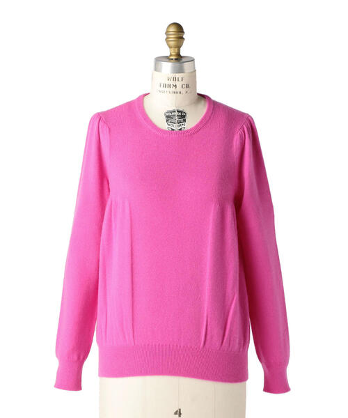 Drawer（ドゥロワー）の「Drawer 14Gカシミヤリブギャザークルーネック