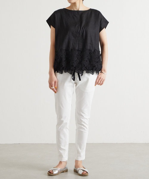 BEARDSLEY（ビアズリー）の「裾レースブラウス（シャツ/ブラウス