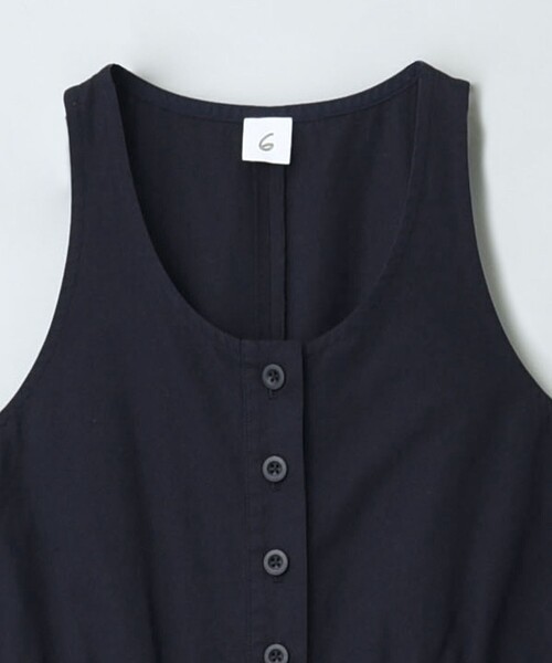 6(ROKU)＞コットン ベルト オールインワン 6（ロク）の「＜6(ROKU