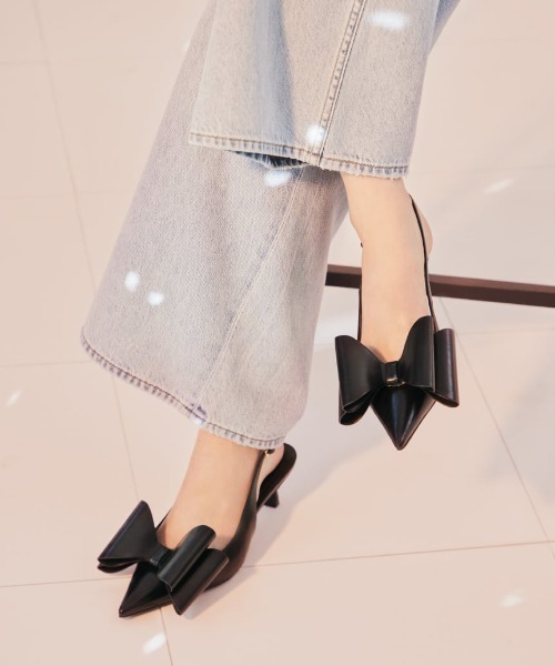 SNIDEL（スナイデル）の「リボンモチーフサンダル（サンダル）」 - WEAR