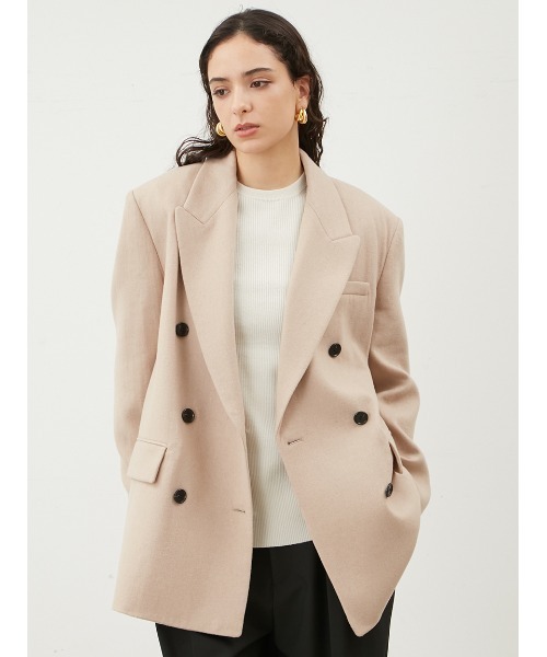 Mila Owen（ミラオーウェン）の「ビッグショルダーダブルジャケット