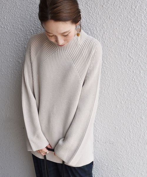 BATONER（バトナー）の「BATONER: シグネチャー ボトルネックニット