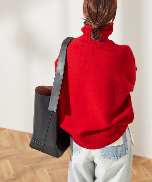 ISLAND TIDES/アイランドタイド】ラムズウールタートルネック（ニット