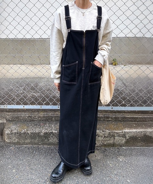 HIT ITEM！】サロペットジャンパースカート(chiica original) / ロング