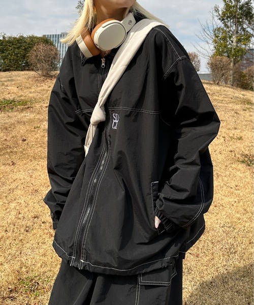 sedacle（セダクル）の「シャカシャカ配色ナイロンジャケット【SETUP