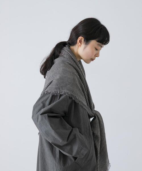 チェックスクエアストール（ストール/ショール）｜かぐれ（カグレ）の
