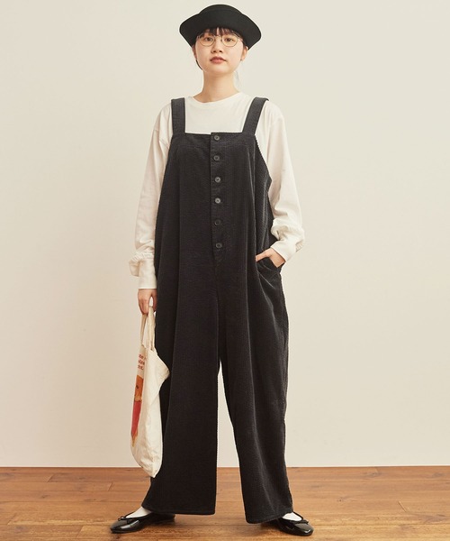 fig London（フィグロンドン）の「puff corduroy salopette