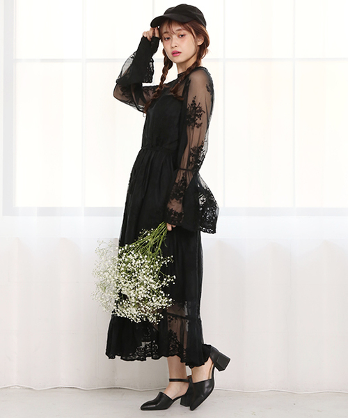 セール】総レースワンピース（ワンピース）｜one after another NICE