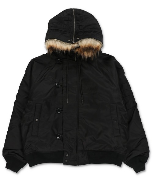 セール】【短丈】中綿N-2Bフライトジャケット/2WAY/フェイクファー