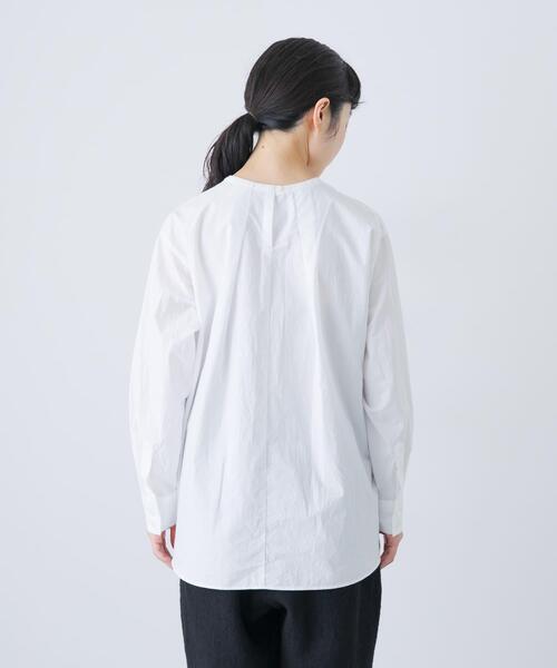 コットンクルーネックプルオーバーシャツ（シャツ/ブラウス）｜かぐれ