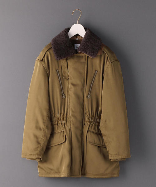 6（ロク）の「＜6(ROKU)＞BOA COLLAR ZIP COAT/コート（ミリタリー
