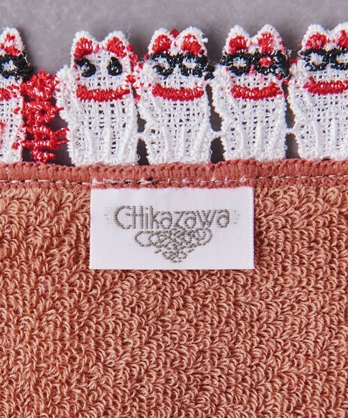 新品 近沢レース ネコ 猫 タオルハンカチ 3枚セット ☆近沢レース☆未