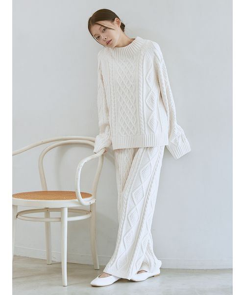 セール】スフレアランロングパンツ（ルームウェア/パジャマ）｜gelato