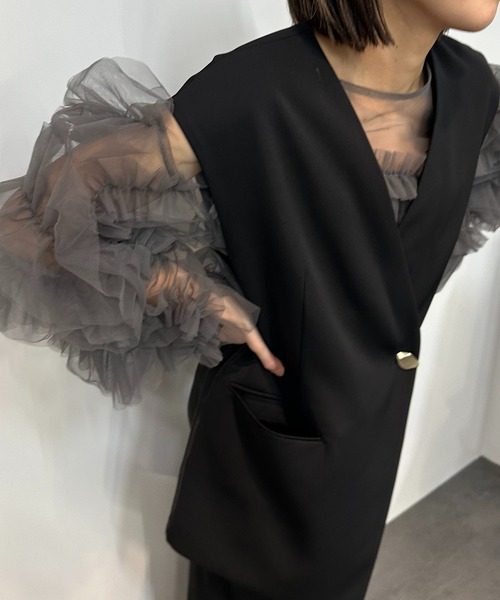 2点セットアイテム】 バックシアージレセットアップ・デコラティブ