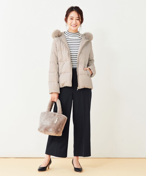 ANY SIS（エニィスィス）の「【撥水加工】2WAYピーチショート ダウン