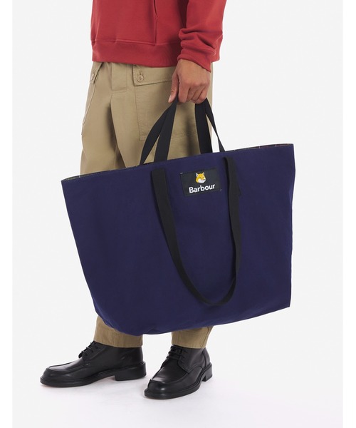 Maison Kitsune（メゾンキツネ）の「BARBOUR X MK REVERSIBLE TOTE BAG