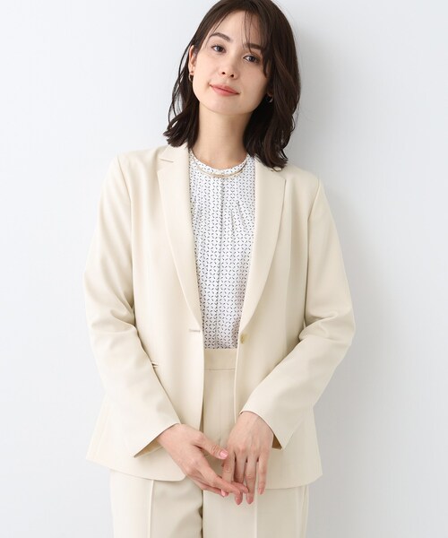 セール】【洗える／UVケア／スーツ】ストレッチテーラードカラー