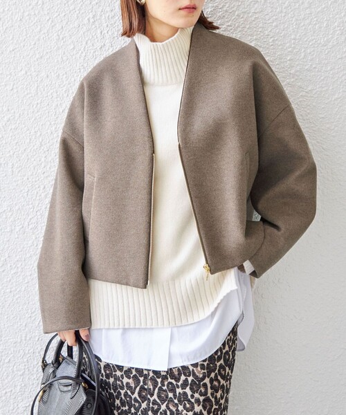 SHIPS（シップス）の「〈手洗い可能〉パイピング デザイン ジップ