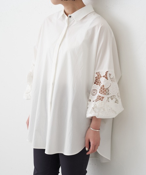 BEARDSLEY（ビアズリー）の「《ビアズリー》袖レースシャツ（シャツ