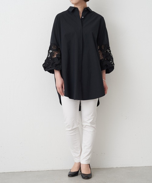 BEARDSLEY（ビアズリー）の「《ビアズリー》袖レースシャツ（シャツ