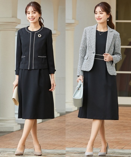 フォーマル】3点セットワンピースアンサンブル（テーラードジャケット