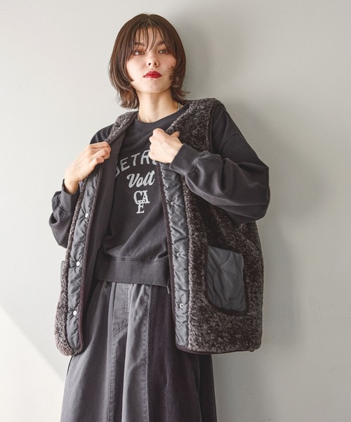 niko and（ニコアンド）の「アソートファーベスト（ベスト）」 - WEAR